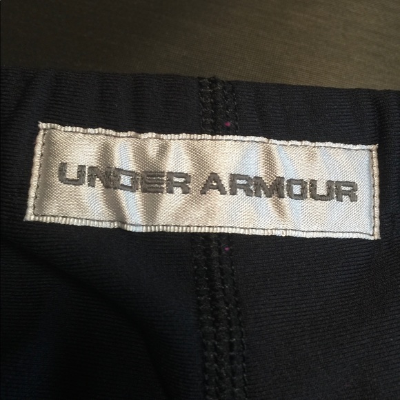 Under Armour Base Layer Compression Leggings Women’s Black Nylon Blend Logo - Picture 5 of 9